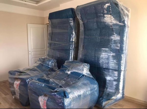 Ankara evden eve nakliyat - Salon takımı ve berjerlerin paketlenmesi